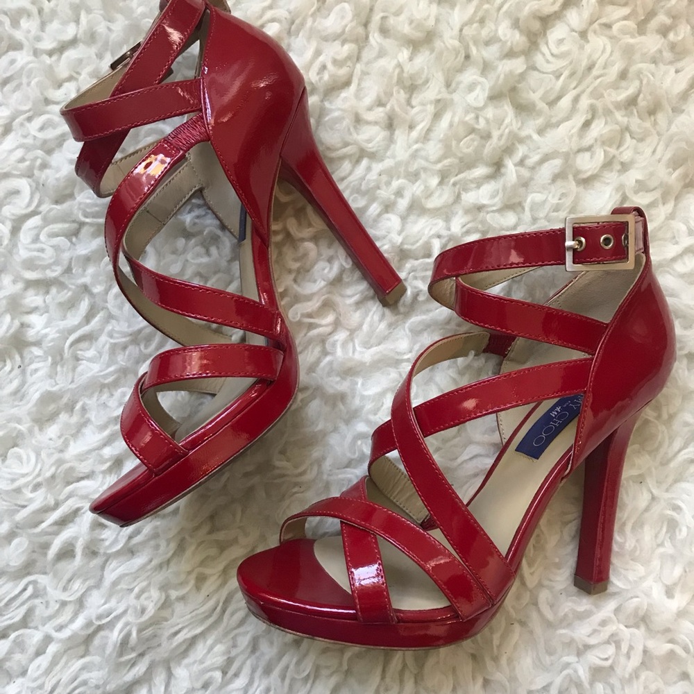Jimmy Choo for H&M Red Strappy Heel